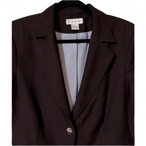 Worthington Dark Brown Women's Blazer - Picture 3 of 8